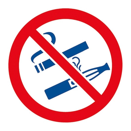 5 Disque adhésif interdit de vapoter - ISO