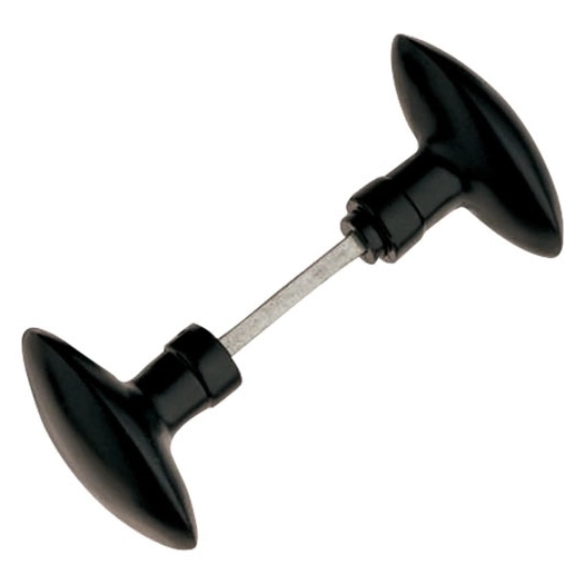 Bouton double olive aluminium noir - ALPERTEC