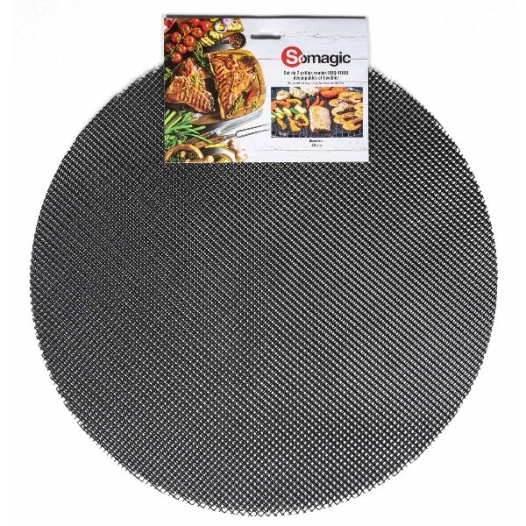 Lot 2 grilles rondes 48 cm pour barbecue - SOMAGIC