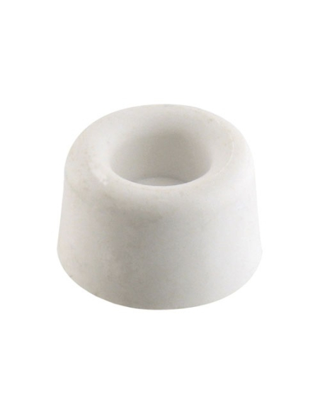 3 Butoir sol caoutchouc blanc d.25mm blister de 4 - VYNEX
