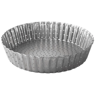 Moule à tarte haut cannelé perforé 28 cm - Delize - LACOR