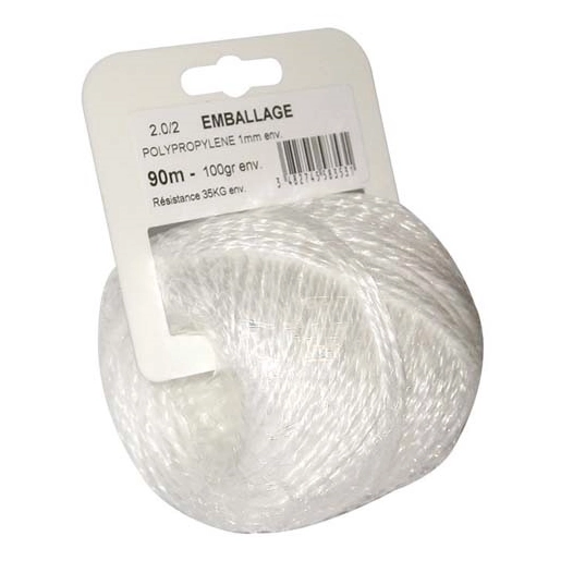 Ficelle polypropylène 100g 20/2 s/roll - CORDERIE TOURNONAISE