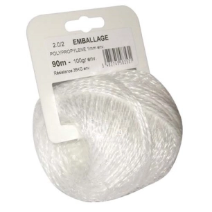 Ficelle polypropylène 100g 20/2 s/roll - CORDERIE TOURNONAISE