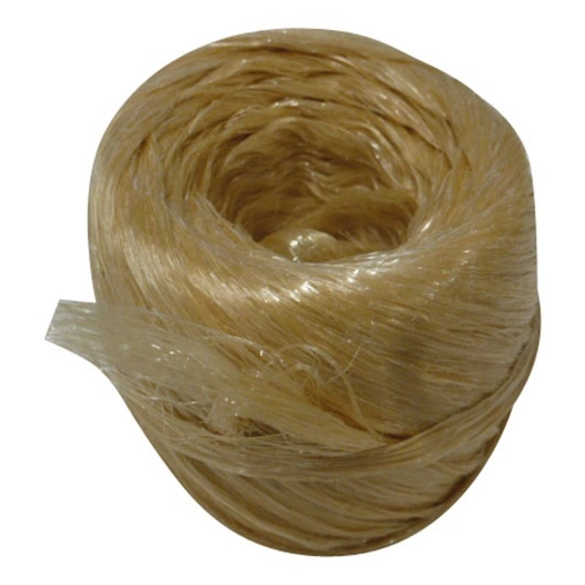 Raphia synthetique beige pelote 100gr 40m env. cavalier - CORDERIE TOURNONAISE