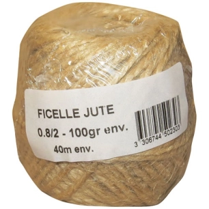 Ficelle jute 0.8/2 x 100g sous film - CORDERIE TOURNONAISE
