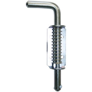 Verrou pistolet ressort 14mm zingué blanc - AFBAT