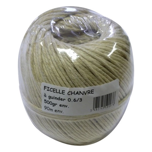 Ficelle à guinder pelote de 500g 04/4 - CORDERIE TOURNONAISE