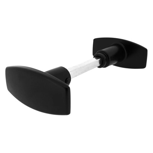 Bouton double chantier aluminium noir - ALPERTEC