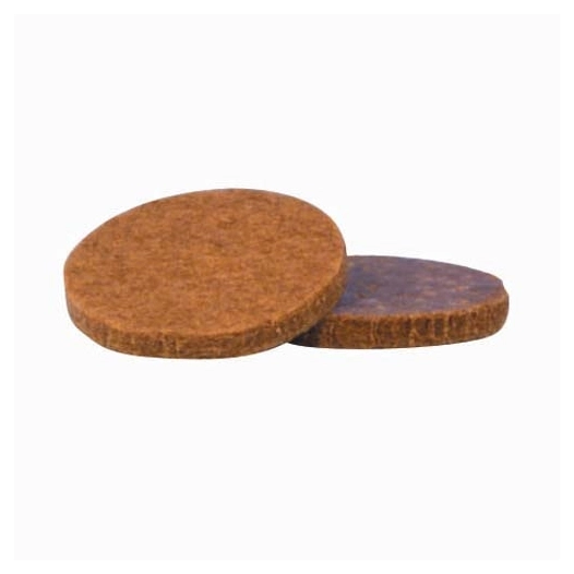 Patin feutre adhésif diam.33 marron x6 sc - ISO