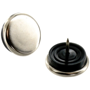 5 Patin à clouer métal d.17mm blister de 4 - VYNEX