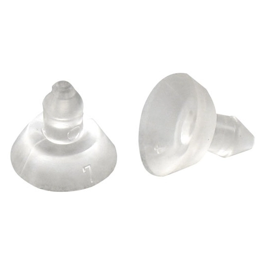 5 Ventouse anti dérappante transparente d.10mm blister de 12 - VYNEX