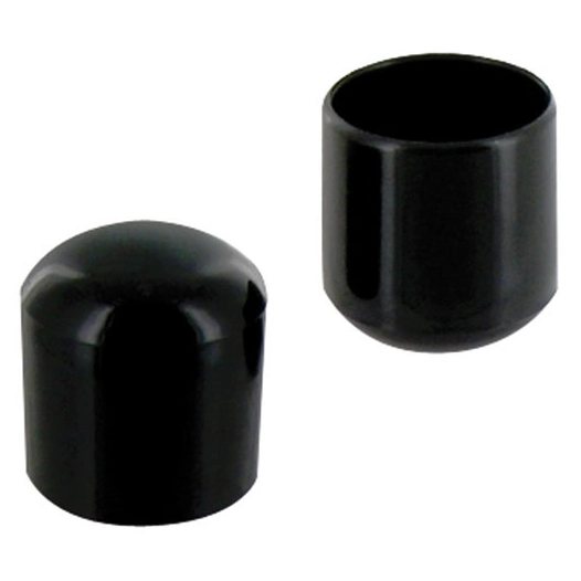 5 Embout enveloppant plastique noir d.10mm blister de 8 - VYNEX