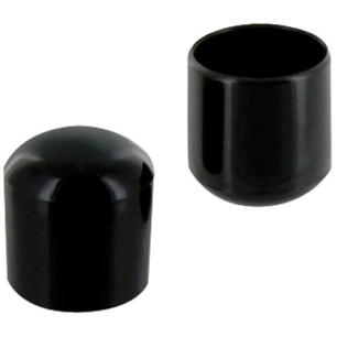 5 Embout enveloppant plastique noir d.10mm blister de 8 - VYNEX