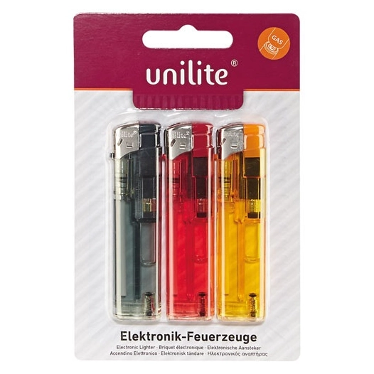 Briquet transparent éléctronique x3 - POPINT
