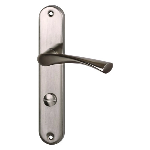 Ensemble poignées lea alu nickellé mat condamnation 195mm - ALPERTEC