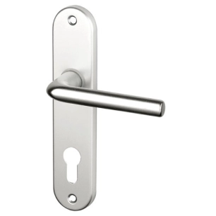 Ensemble Courchevel alu argent sur plaque cylindre - ALPERTEC