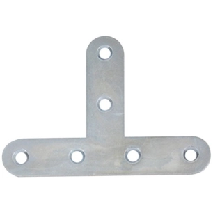 Equerre chaise têtes rondes 16x1.5 L.40mm zingué blanc X25 - AFBAT