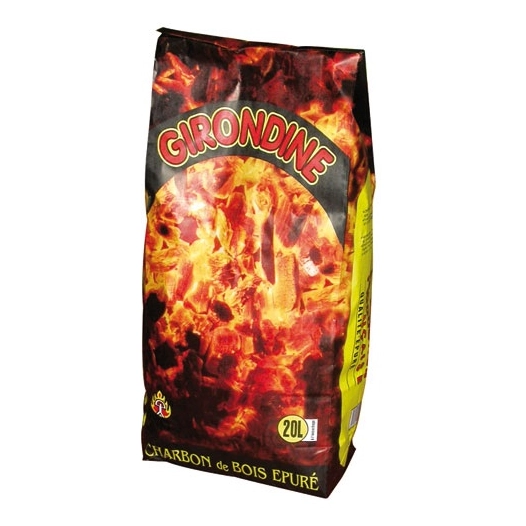 Charbon de bois 20l la girondine qualité standard - LA GIRONDINE