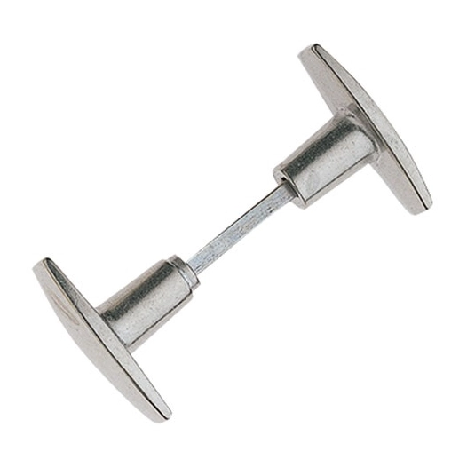 Bouton double carré de 6/7 aluminium poli - ALPERTEC