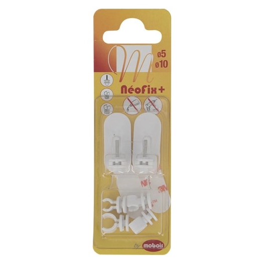 Pitons adhésifs néofix 3 en 1 blanc x2 - MOBOIS
