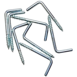 5 Pitons acier nickel blister de 8 - MOBOIS