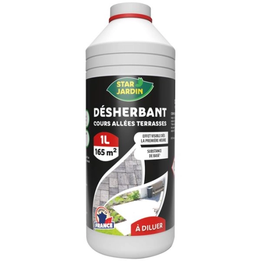 Désherbant cours allées terrasses 1l - STAR JARDIN