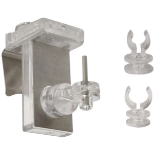 supports clipvit 3 en 1 translucide/chrome x2 - MOBOIS