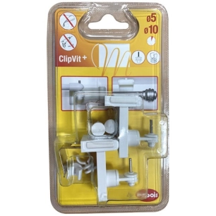 Supports clip vit 3 en 1 blanc X2 - MOBOIS