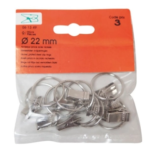 Anneau pince nickelé d.22 x9 sc - VYNEX