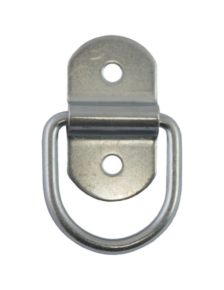 Anneau arrimage pivot. acier zing. Ø5.5mm plat.32x58mm bl2 - CHAPUIS