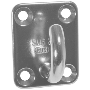 Platine rectangulaire 35x40mm crochets ouverts Øfil 6mm uc2 - CHAPUIS