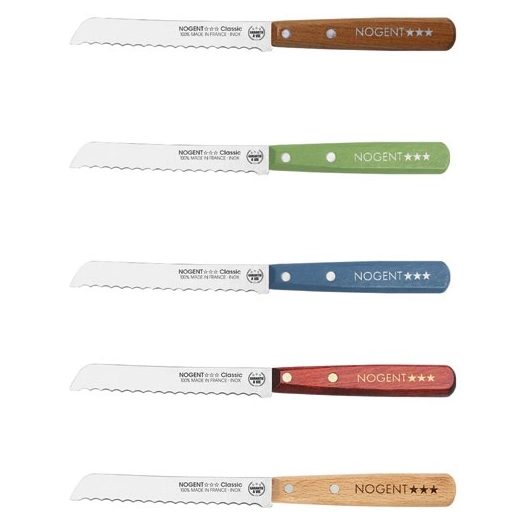 20 Petit couteau à pain 11 cm cranté - Classic Bois - NOGENT