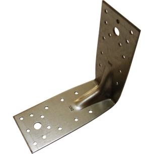 Équerre d'assemblage renforcée 105x105x90x2.5 zinguée - AFBAT