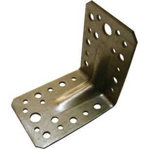 Équerre d'assemblage renforcée 90x90x65x2.5 zinguée - AFBAT
