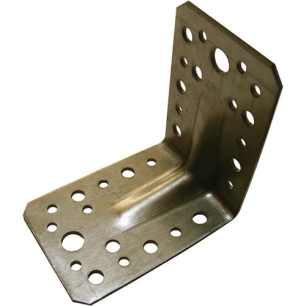 Équerre d'assemblage renforcée 70x70x55x2.5 zinguée - AFBAT