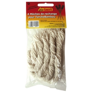 Meches rechanges torche bambou x 4 - FAVORIT