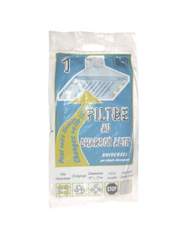 Filtre hotte charbon actif 47x57 555e - CABRI-DEAL