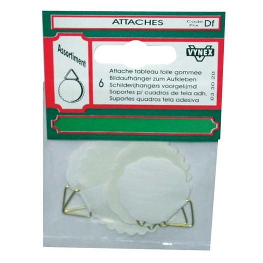 Attache tableau toile gommée assortiment sc - VYNEX