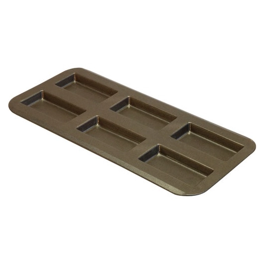 Plaque 6 financiers - Acier antiadhérent - GOBEL