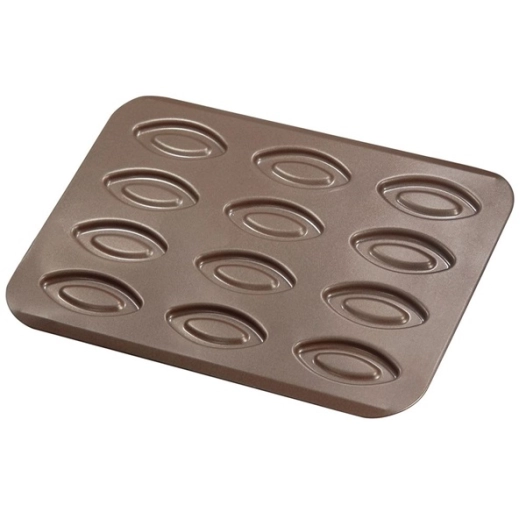 Plaque 12 barquettes - Acier antiadhérent - GOBEL