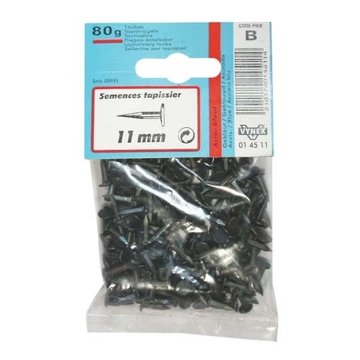 Semence tapissier acier bleu 14mm 90G - VYNEX