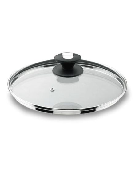 Couvercle verre avec sortie vapeur 28cm - Durit - LACOR