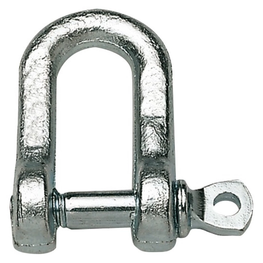 Manille droite acier zingué larg.12.5mm axe 5.5mm bl1 - CHAPUIS