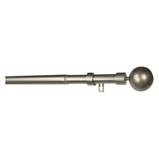 Kit Ø19/16 extensible 1m20/2m10 boule orlando nickel brosse - MOBOIS