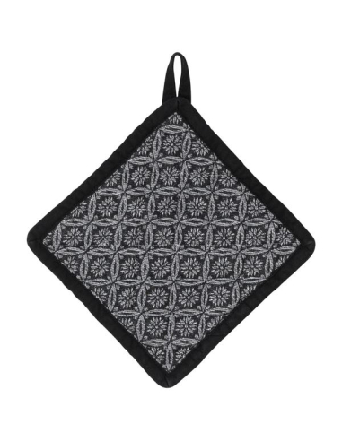 Manique 20 x 20 cm Carreaux Noirs - Gianna - KELA