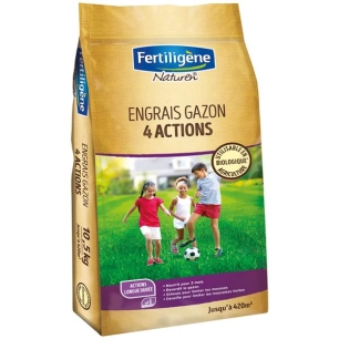 Engrais gazon 4 actions 260m² 10.5kg - FERTILIGENE