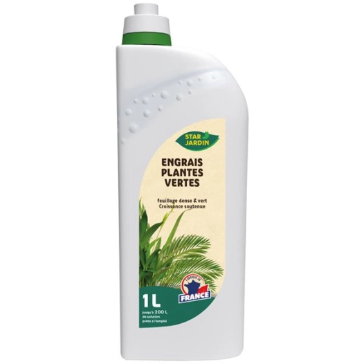 Engrais liquide plantes vertes 4.5.7 doseur 1l - STAR JARDIN
