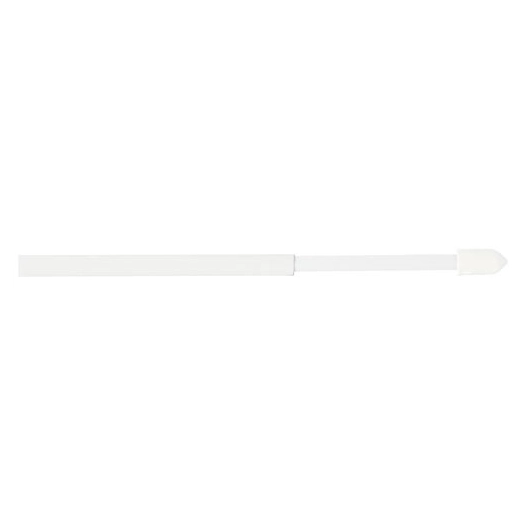 2 tringles rondes extensibles 50/80cm 4 pitons blanc - MOBOIS