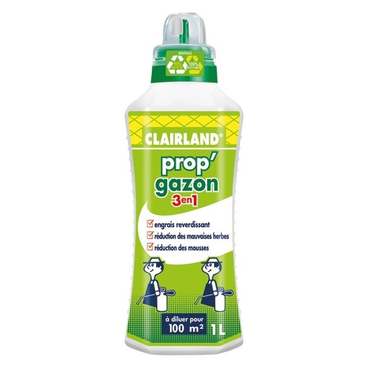Engrais prop' gazon 3 en 1 concentré 1l /nc - CLAIRLAND.