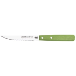 20 Couteau à steak 11 cm Vert Olive - Classic Bois - NOGENT